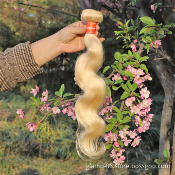 Ali Express Hair Bundle,Thick 8A 9A 10A Virgin Human Hair Color 613 Blonde Raw Indian Bundle Hair